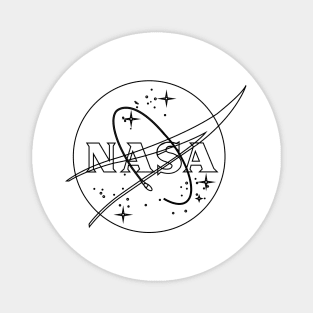 Nasa Retro Outline Magnet